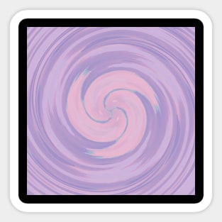 Swirl Pastel Colors Purple Pink Sticker